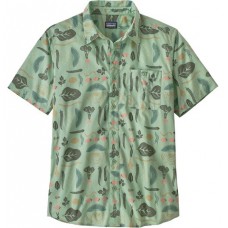 Camisa Manga Corta Patagonia Men's Go To Shirt Gypsum Green